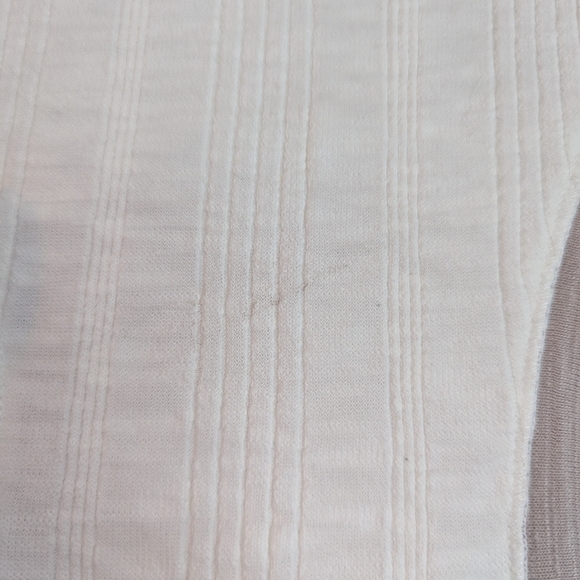 Free People We The Free Cream White Ribbed Tank Top Racerback Size Large - Picture 4 of 4